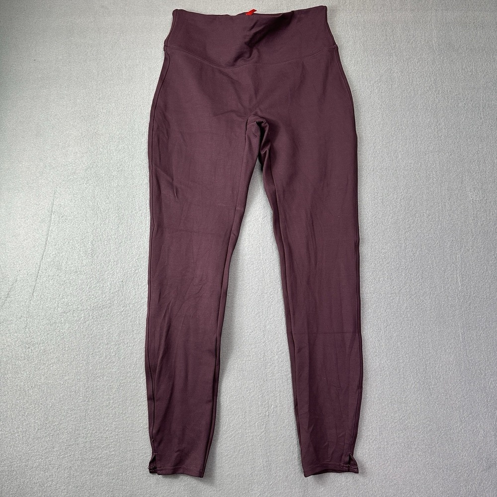 Spanx Womens Maroon Pointe‎ Leggings Pullon Comfy Size Medium